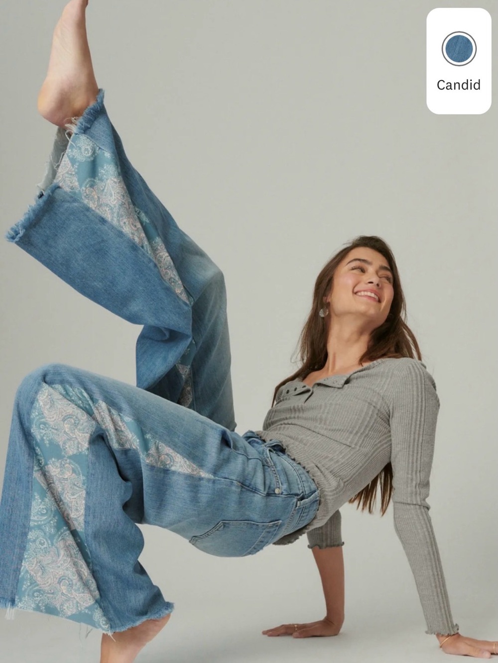 Luck Brand Laura Ashley Palazzo jeans